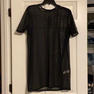 Mesh tshirt dress